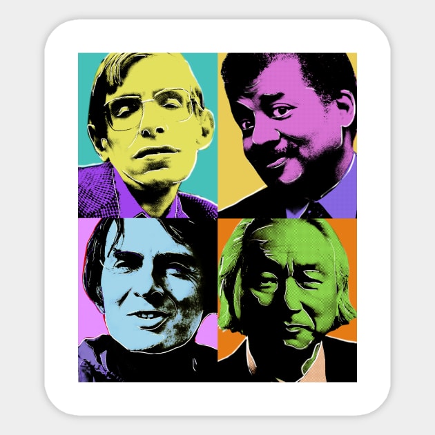 The Fab Four Physicists Sticker by timwiencek